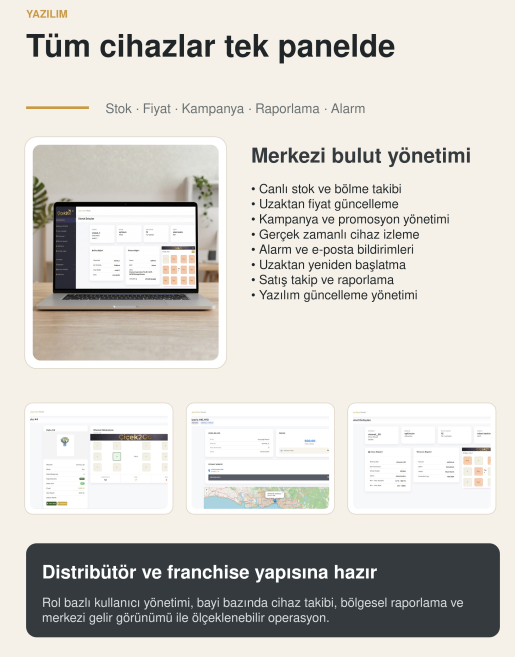 Çiçek2Go merkezi bulut yönetimi
